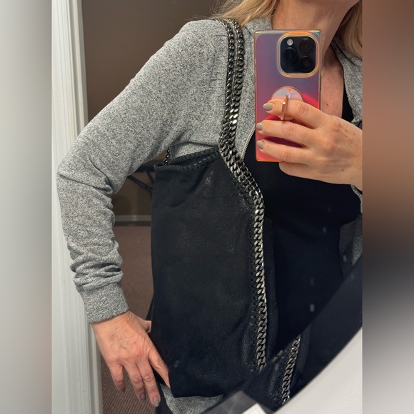 Stella McCartney SM (14x15) blk 2 chain Falabella - Picture 9 of 11